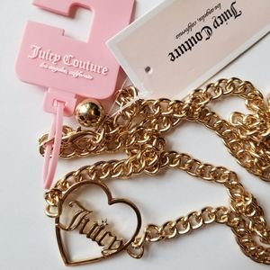 ❗Juicy Couture Women's Gold Heart Logo Chain Belt❗
